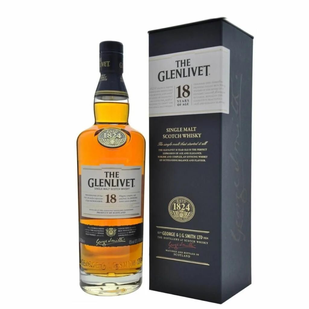 Single malt купить. Виски Гленливет 18. Виски односолодовый Glenlivet. Виски Гленливет сингл Молт.