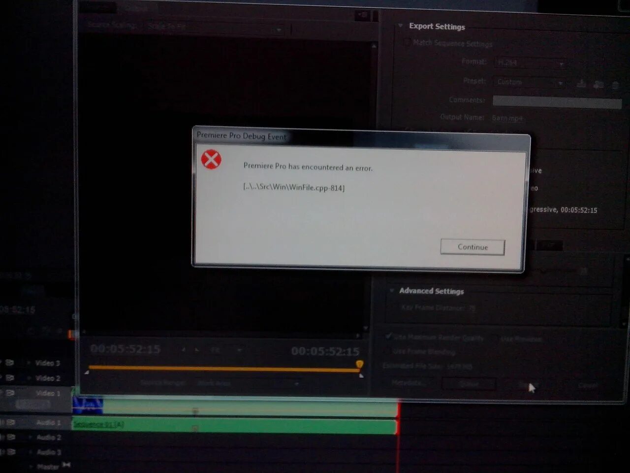 Ошибка недопустимый текст. Ошибка премьер про. Premiere Pro Error. Ошибка рендера Adobe Premiere Pro. Премьер про ошибка при рендеринге.