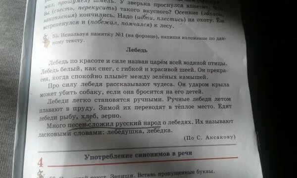 Определи и запиши основную мысль текста лебеди. Текст лебеди 7 класс по русскому. Ключевые слова в тексте лебедь. Причастия в тексте лебеди. Задание по русскому языку лебедь по своему силе и красоте 1.