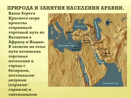 Природа и занятия населения аравии 6 класс