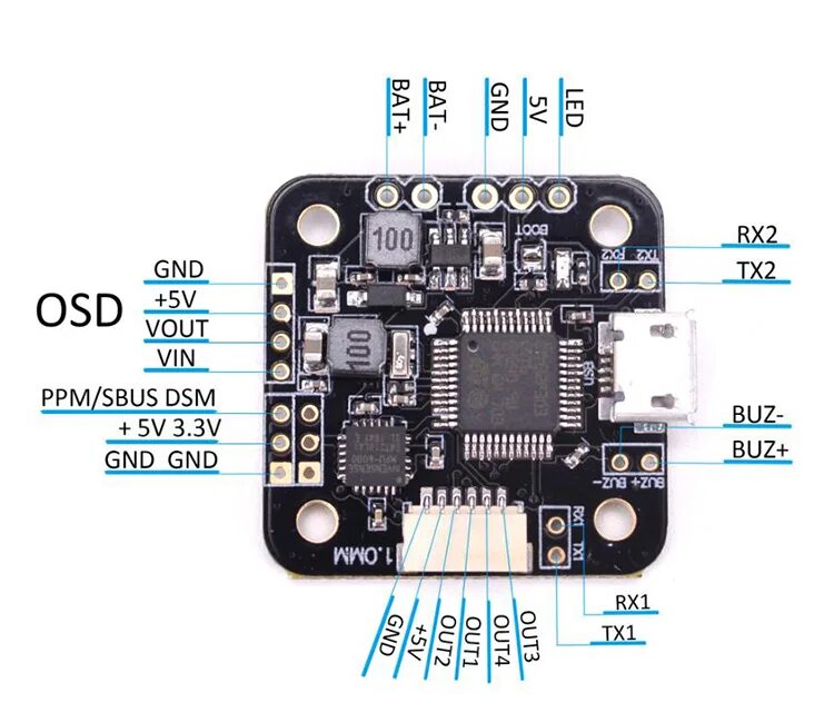 F3 Flytower Mini полетный контроллер. F3 Mini Flight Controller 1.0mm. Racing f3 v1 IBUS. Omnibus f4 v1.1.