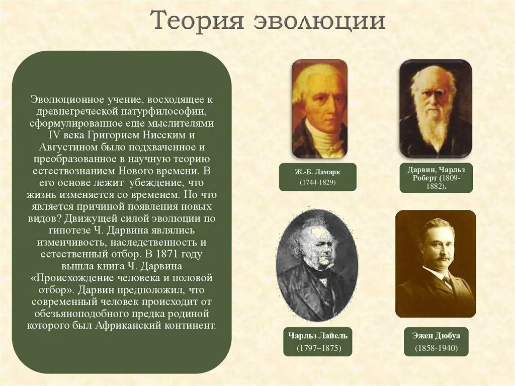 Первой эволюционной теорией является. Теория эволюции. Эволюционная теория. Развитие эволюционного учения. Создатели концепции эволюции.