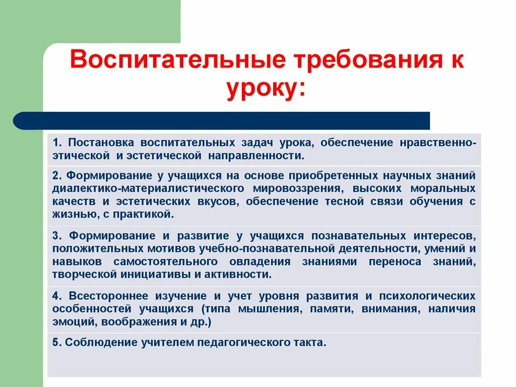 Постановки цели воспитания. Воспитательные требования к уроку. Требование к постановке воспитательной задачи. Воспит задачи на уроке. Воспитательные требования к организации урока.