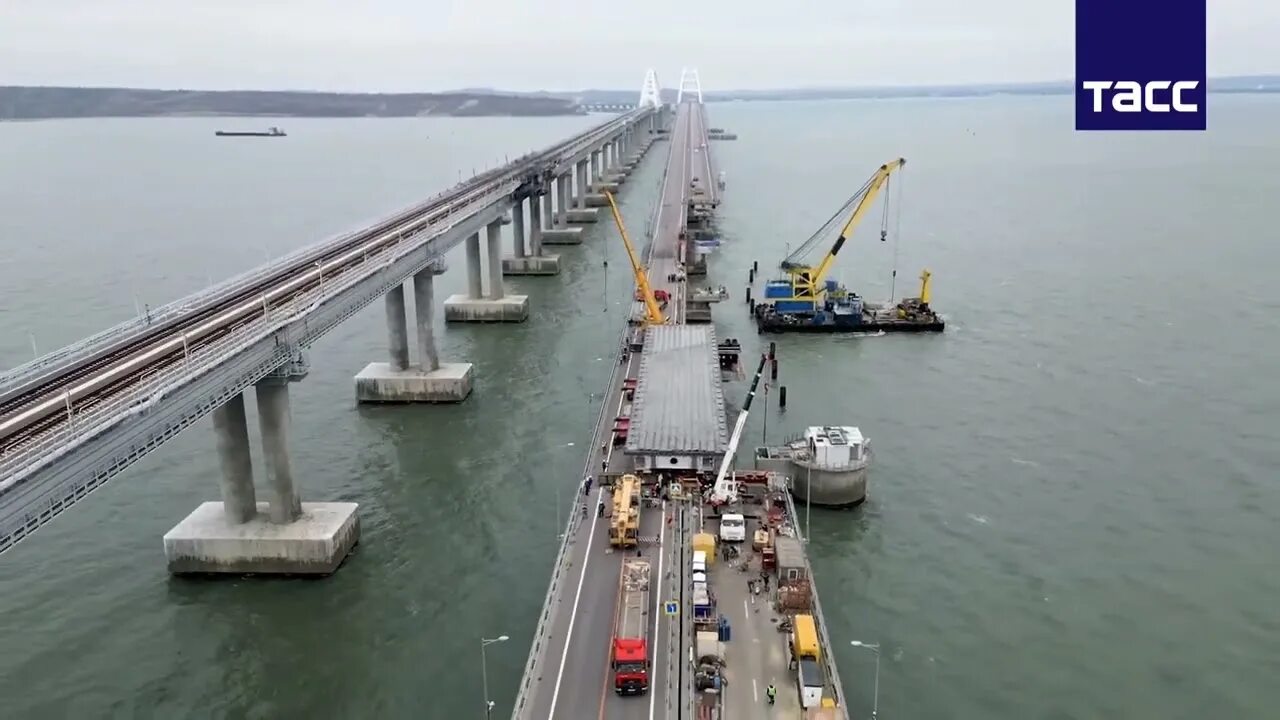 Крымский мост последнее видео