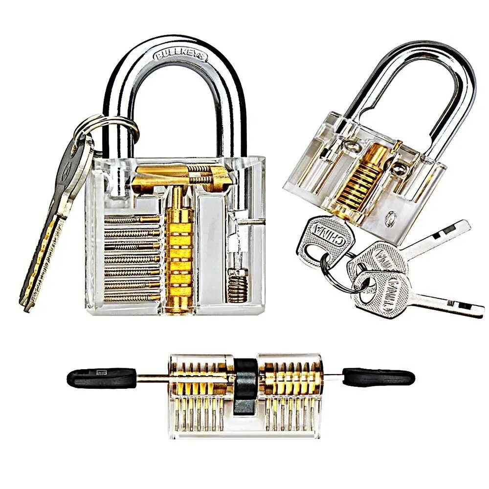 Как разобрать висячий замок Clear Disc Detainer Practice Lock Locksmith Padlock Tools Cutaway Inside View Pa