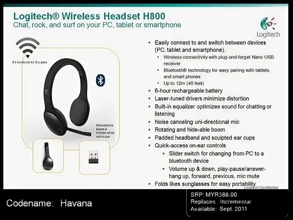 Как подключить наушники headset. Logitech Wireless Headset h800. Гарнитура Logitech "h800". Блютуз наушники Logitech. Logitech Wireless Headset 2011.