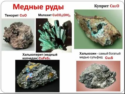 Полезные ископаемые метаморфического происхождения медная руда