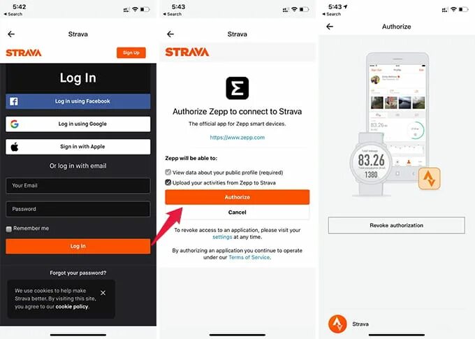 Как синхронизировать приложение часов. Страва приложение. mifit экспорт в strava. zepp и strava. zepp приложение для часов.