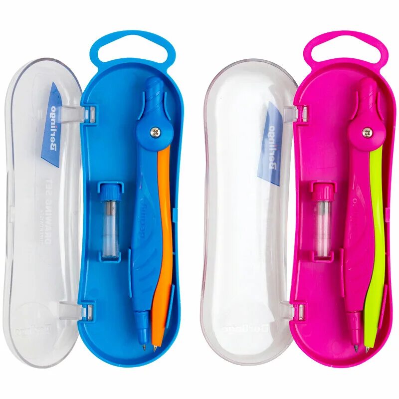 Набор чертежный koh-i-noor hardtmuth. Циркуль для черчения. Футляре 5093204 devente. Готовальня berlingo "expert", 2 предмета, циркуль 135мм, пластиковый футляр. Готовальня 2 предмета.