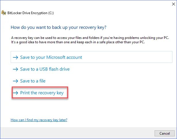 Автоматическое шифрование bitlocker что это. Bitlocker recovery more options.