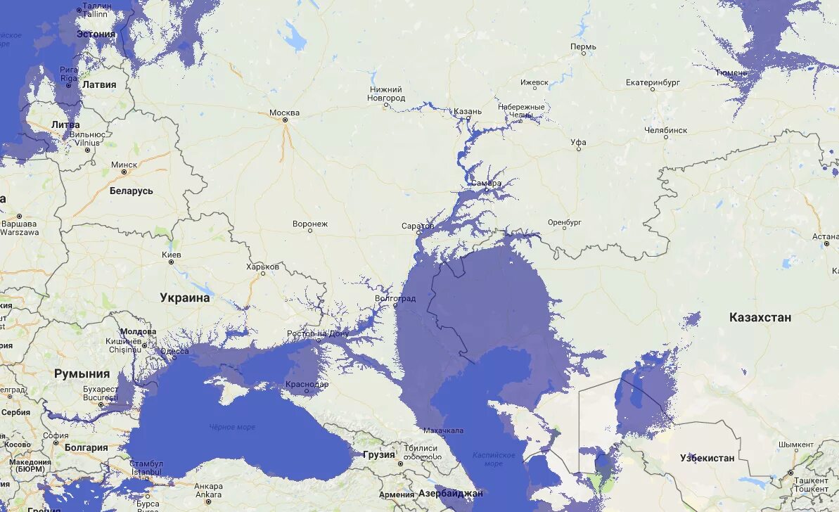Карта затопления при подъеме уровня мирового океана. Карта России после потопа. Карта глобального затопления России. Интерактивная карта затопления