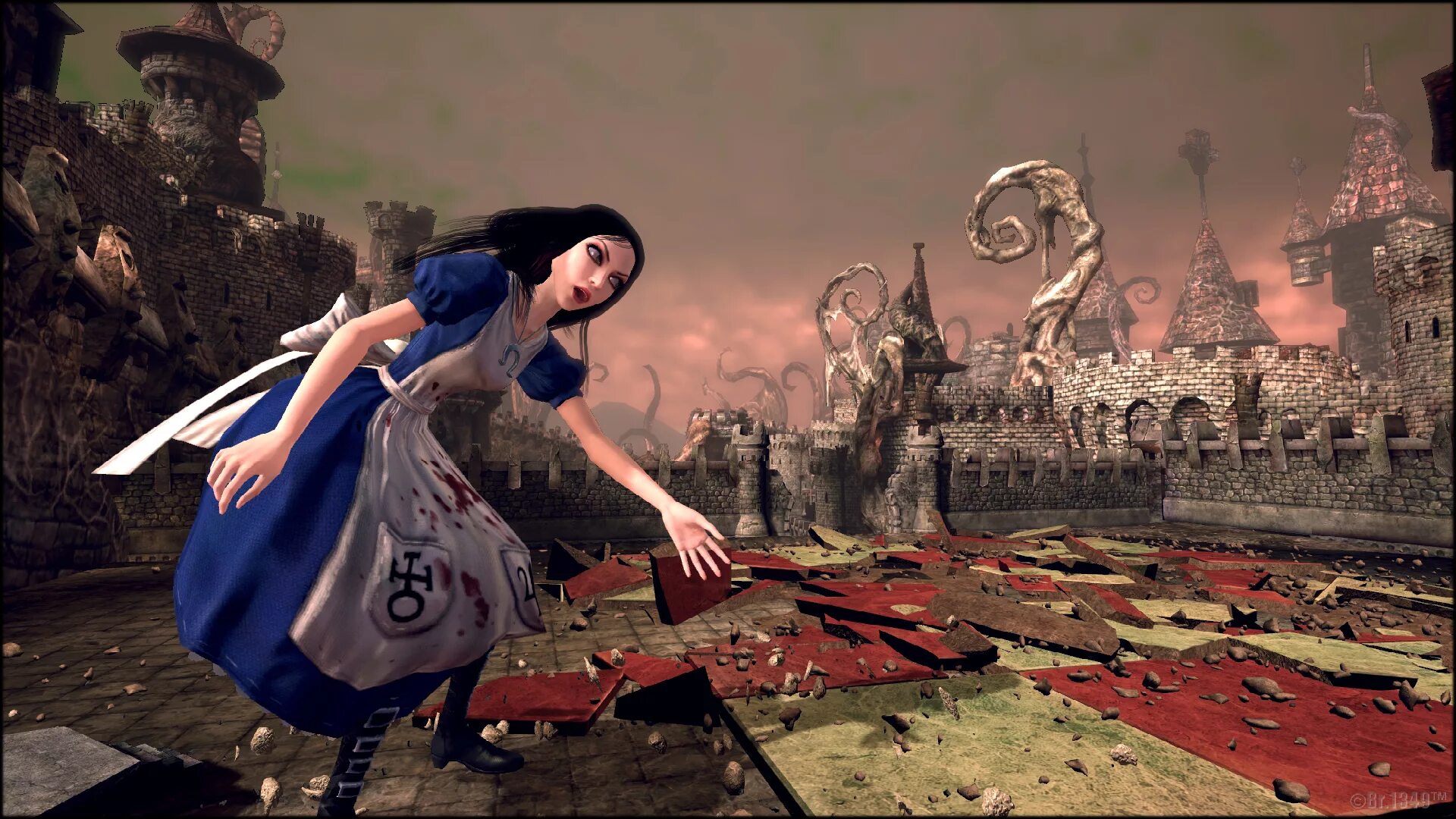 Какие игры показывает алиса. Игра Alice Madness Returns Королева. Алиса American MCGEE Madness Returns.