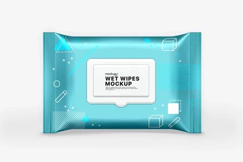 Cleansing Wipes Wrapper Mock Up.