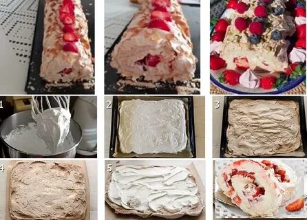 Меренговый рулет какой режим духовки