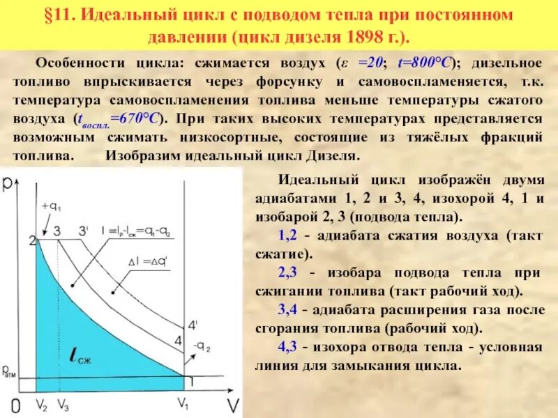 Термодинамический цикл дизеля. Термодинамический цикл дизельного двигателя. Опишите цикл дизеля. Цикл ДВС дизеля.