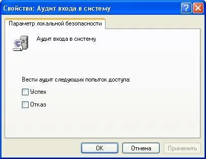 Параметры аудита