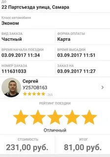 Оценка такси