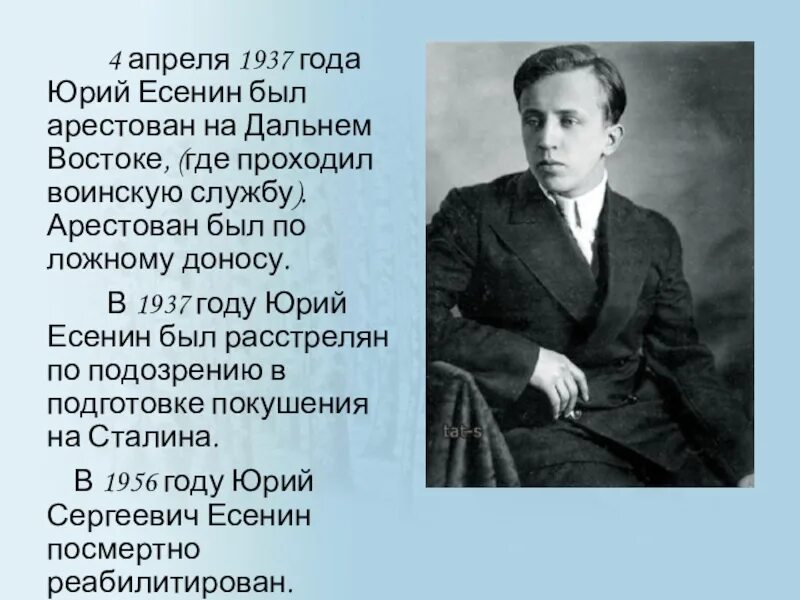 Есенин биография. Биография Сергея Есенина.