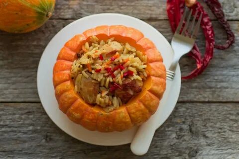 В тыкве плов духовке рецепт с мясом