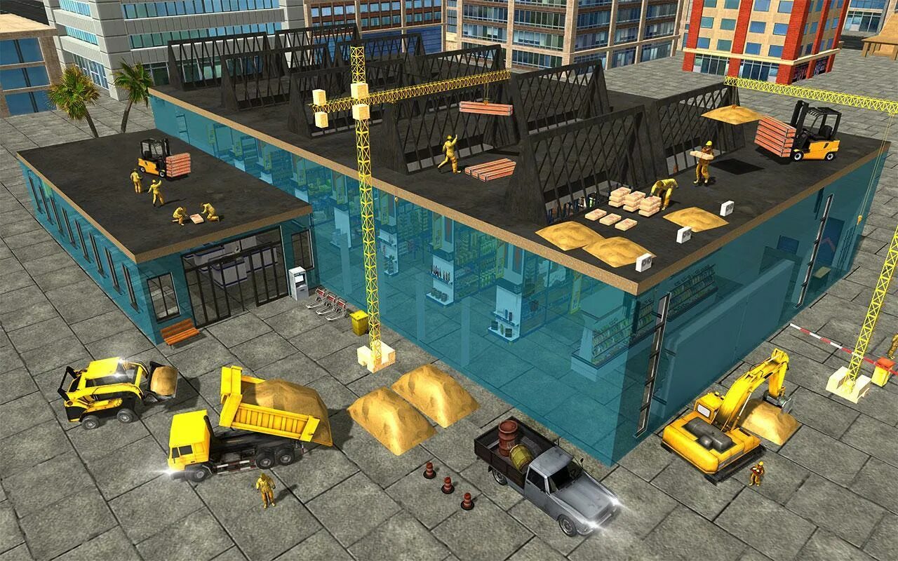 Supermarket simulator 0.1 2.2. Игра Construction. Crane игра. Строительство супермаркета игра. Супермаркет симулятор игра.