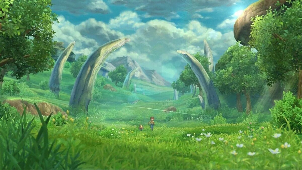 Ni no kuni игра. Природа локации в игре. Пейзажи из детских компьютерных игр. Kuni 2024