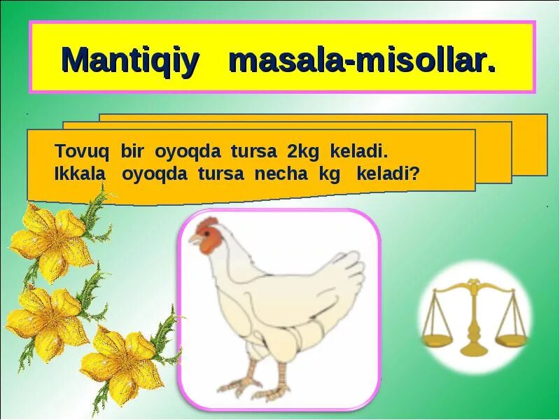 Mantiqiy savollar toplami javoblari bilan