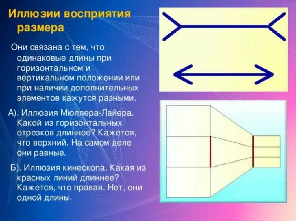 Видим его одинаково. Иллюзия восприятия размера. Оптические иллюзии размера. Иллюзия восприятия длины. Иллюзия восприятия размера объяснение.