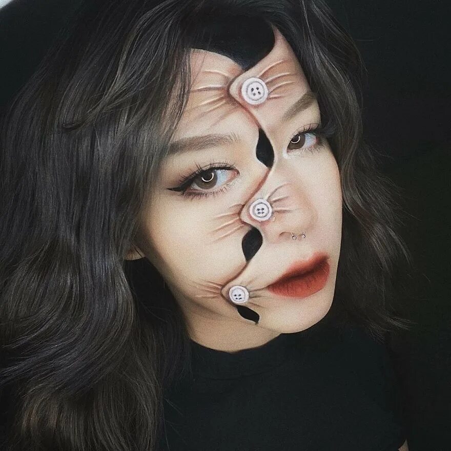 Грим волшебницы. Грим иллюзия на лице. Мими чой художница. Даин юн художница макияжа. Свое лицо.