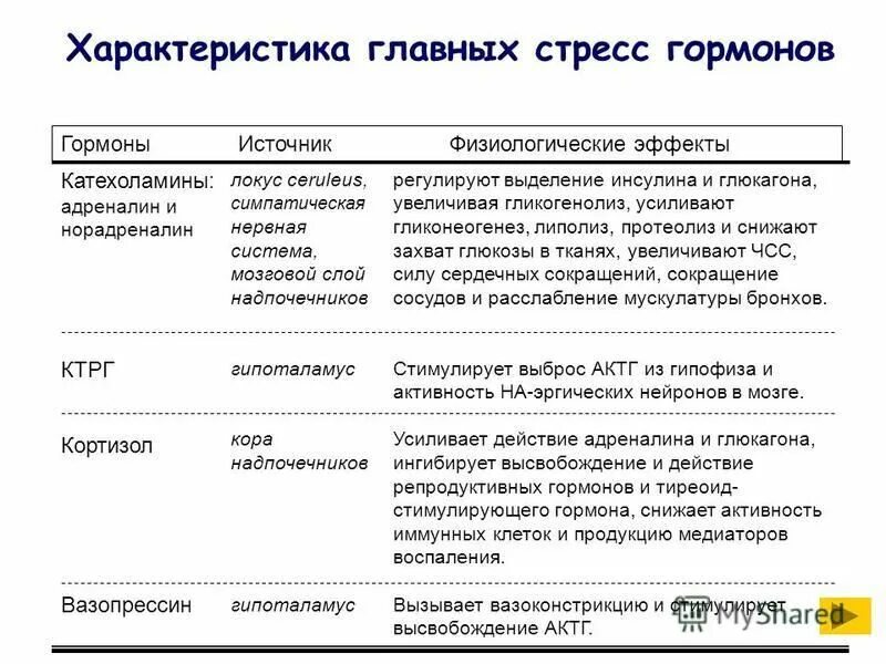 физиологические эффекты кортизола у плода заключаются в