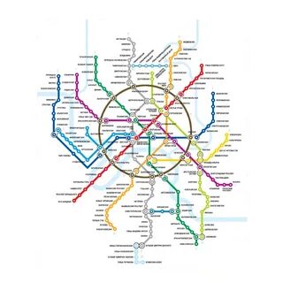 Карта метро мякинино
