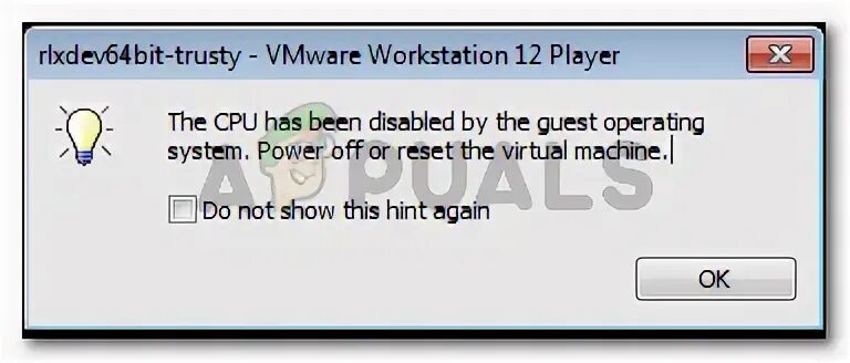 Disabled cpu