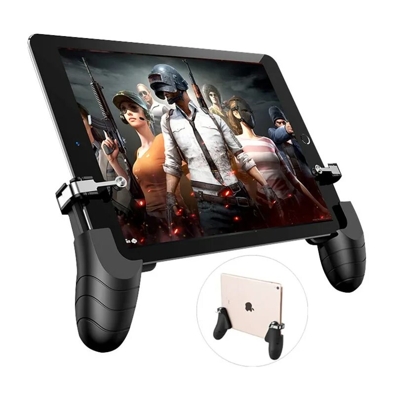 Геймпад для пабг. Геймпад триггер для планшета ПАБГ l1 r1. IPAD Mini 6 Gamepad. Джойстики для PUBG на IPAD. Планшет для ПАБГ мобайл.