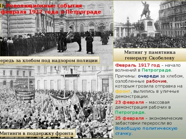 Причину отречения связанную с событиями в петрограде