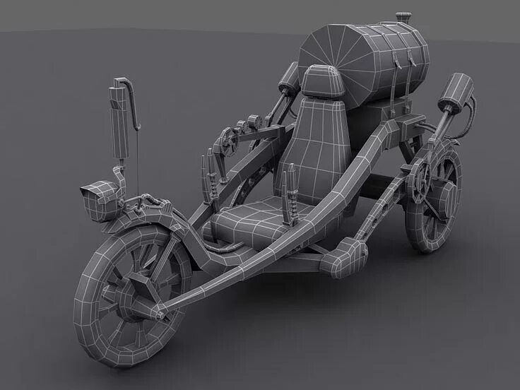 Props model. Скульптурное моделирование. hard surface modeling. props reference. хард сурфейс моделирование летающий запорожец.