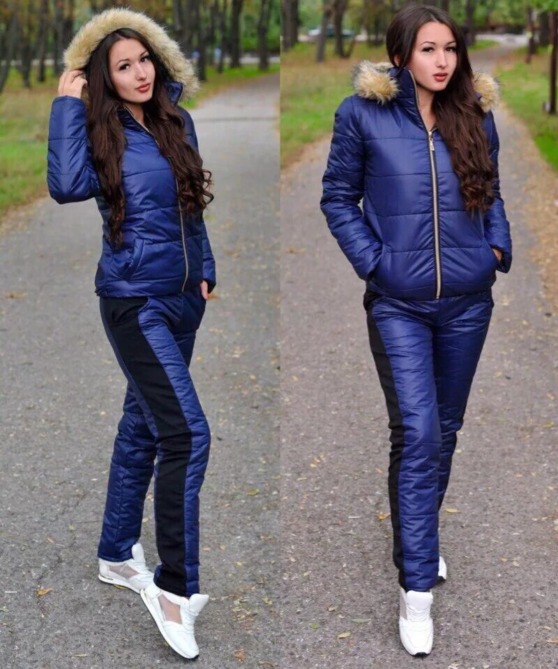 пуховик со спортивными штанами. тёплый костюм женский. костюм в стиле спорт шик. спортивный костюм с курткой. спортивный костюм с курткой.