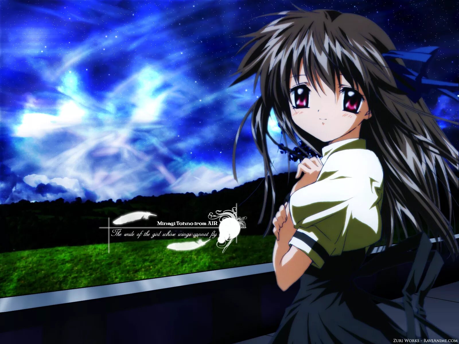 Высь новелла. Эйр аниме. Air key. Небесная высь аниме. Air key.