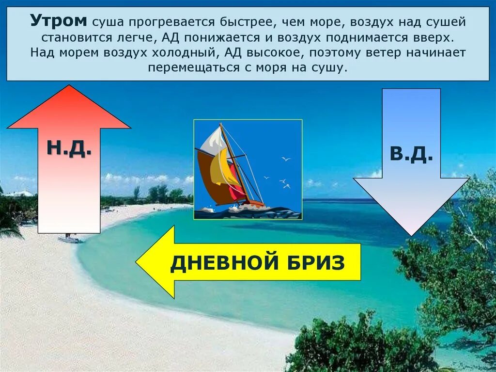 Суша море воздух. Почему утром и вечером холоднее. Почему утром и вечером холоднее чем днём. Ночью воздух над сушей становится.