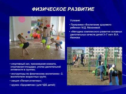 Создание условий для физического развития детей