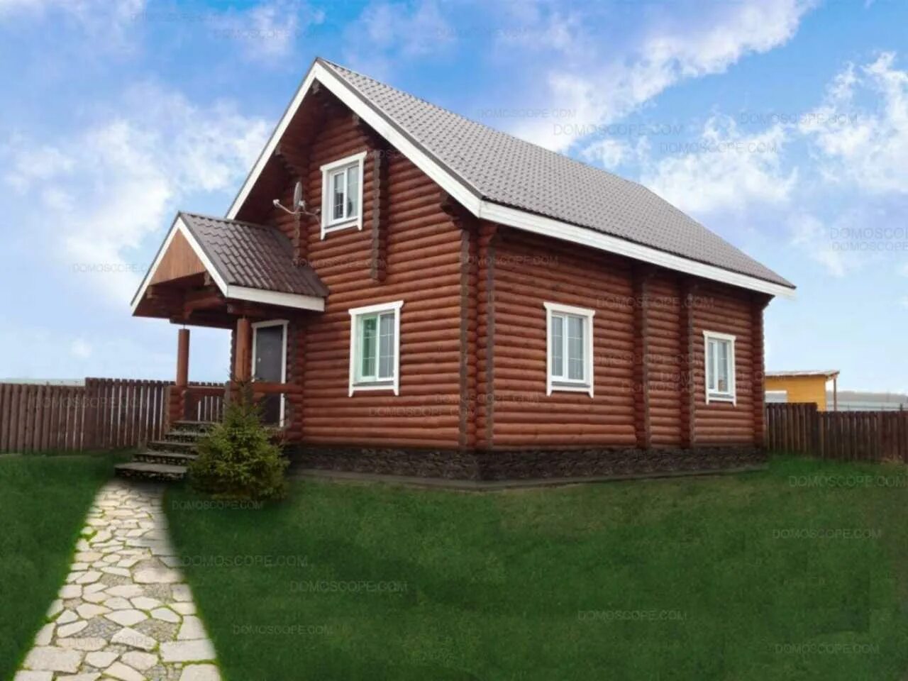 Обычные дома строим