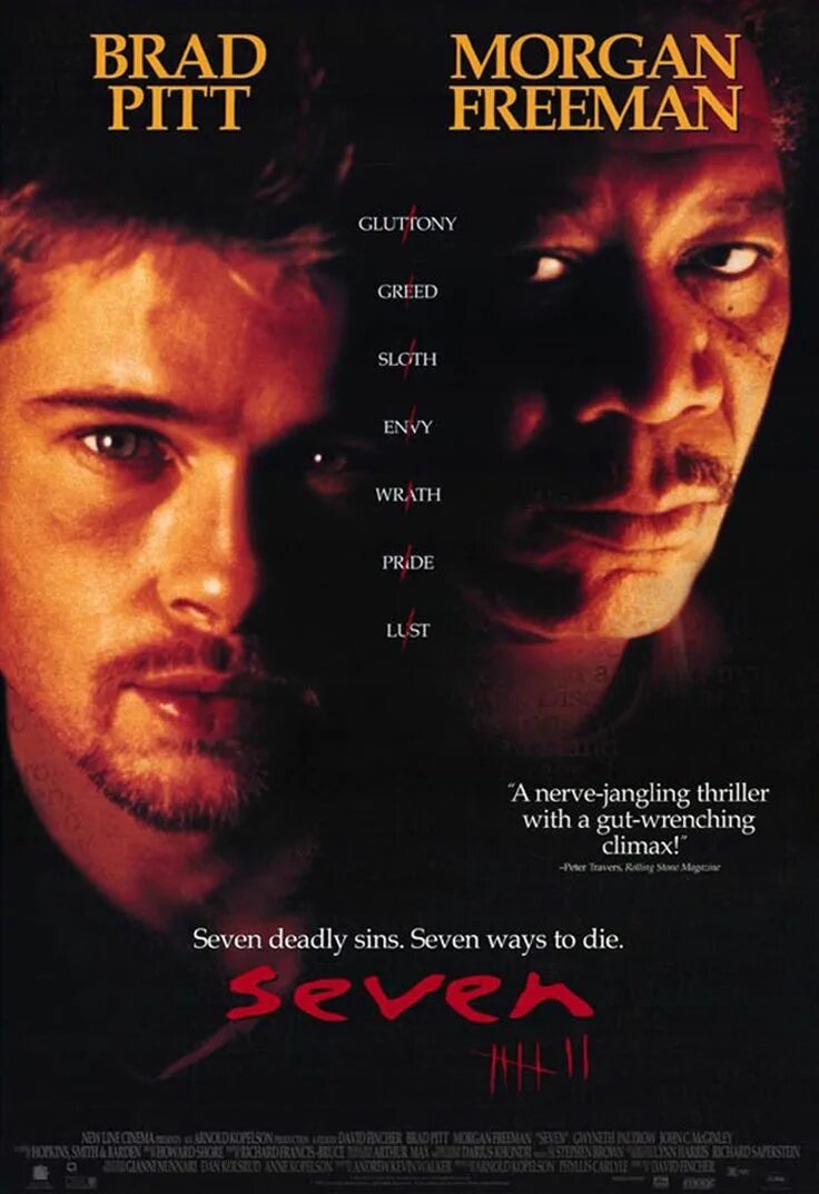 Posters 7. Se7en 1995 Постер. Se7en Дэвид Финчер Постер. Семь / se7en (1995).