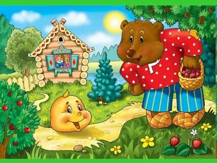 Сказка колобок в картинках