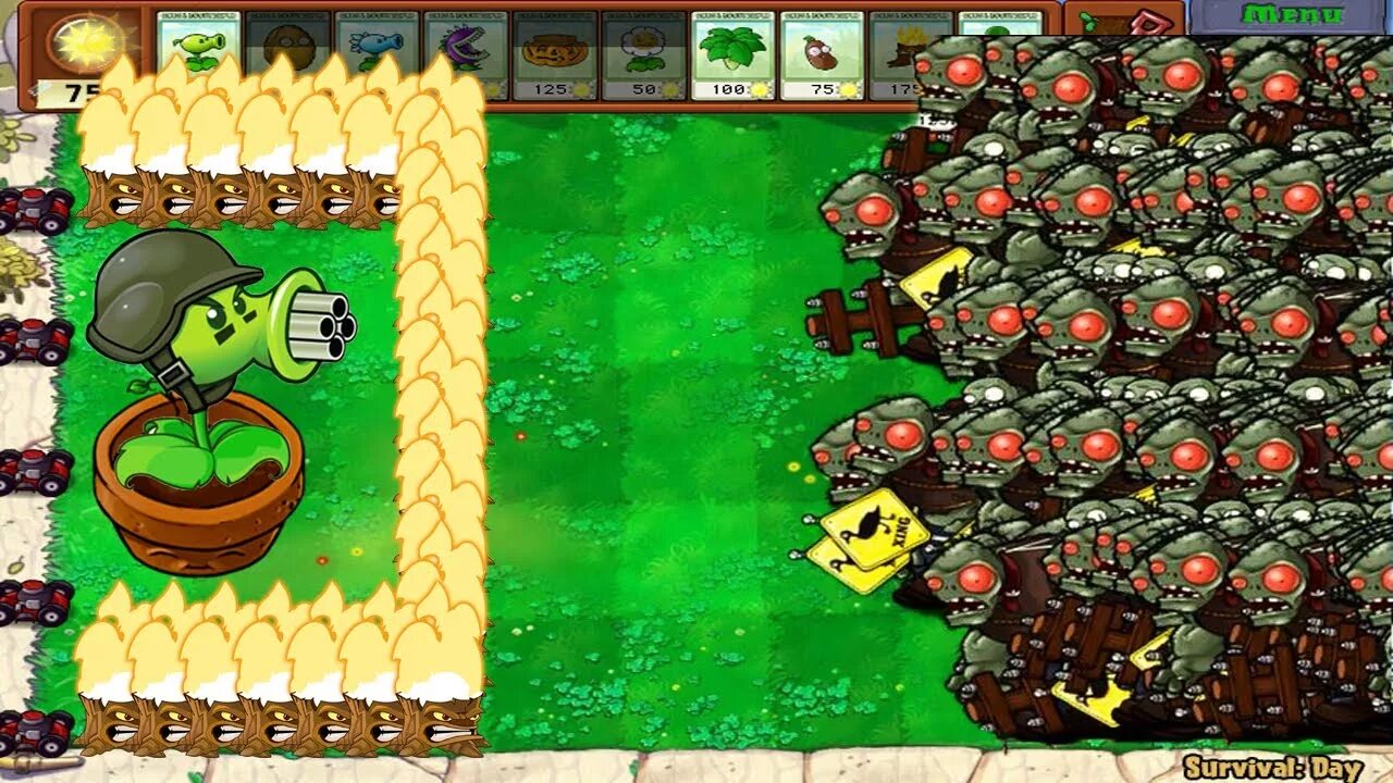 Plants vs zombies бесконечное