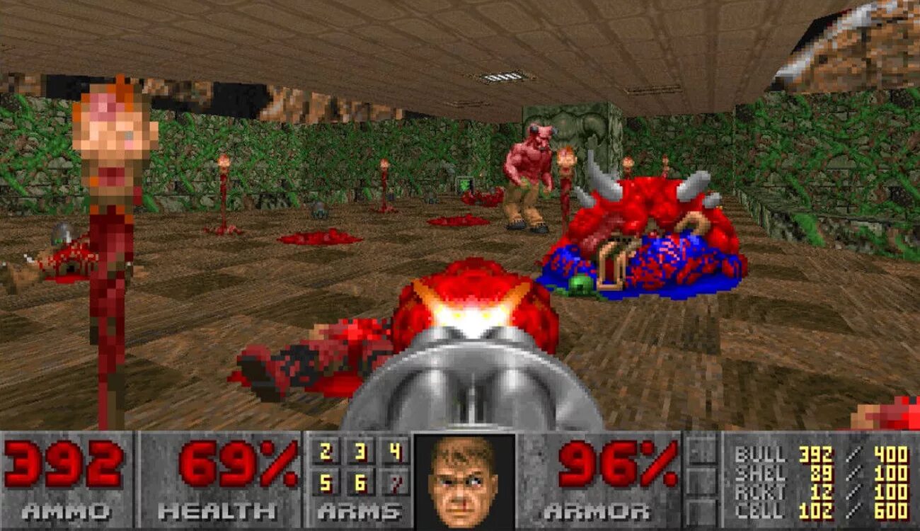 Дум игра 1993. Doom 1993 screenshot. Doom dos