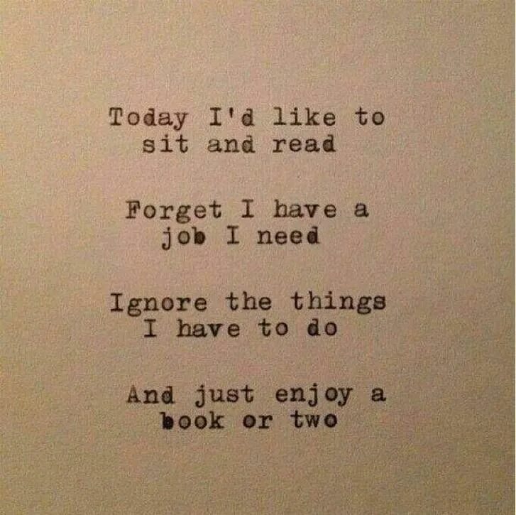 I needed to read