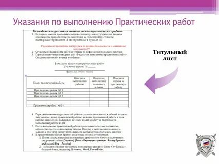 Практическая работа выполнение