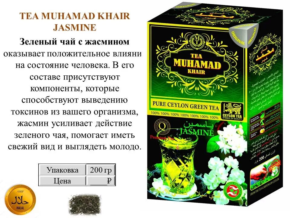 Виды чая в коробках