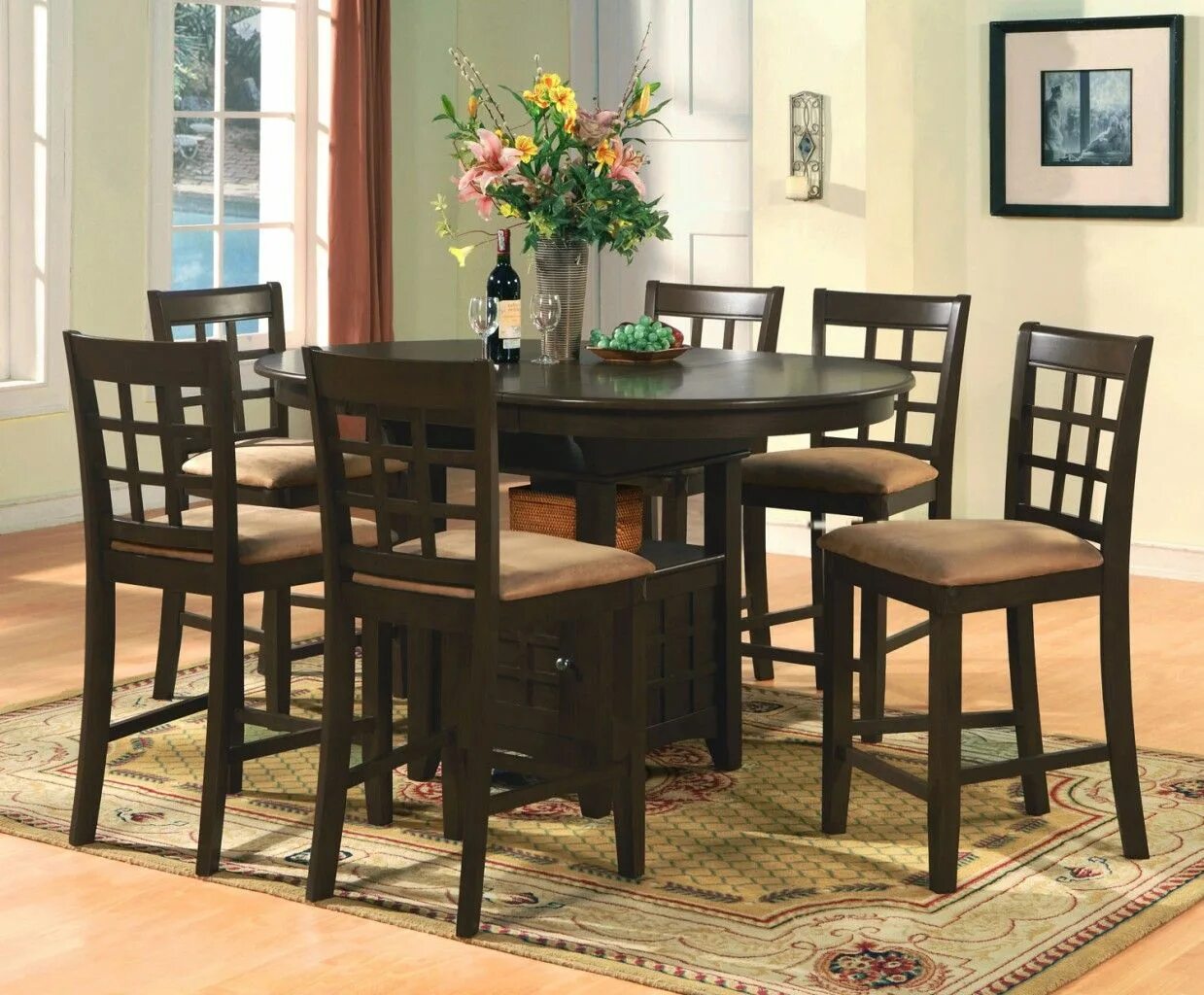 Цо стол. Коричневый стол в интерьере. dining table. стол ланнеберг. стол турнес.