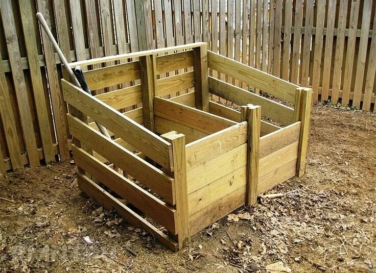 Composting Wood Bin Garden compost, Compost bin, Compost bin diy