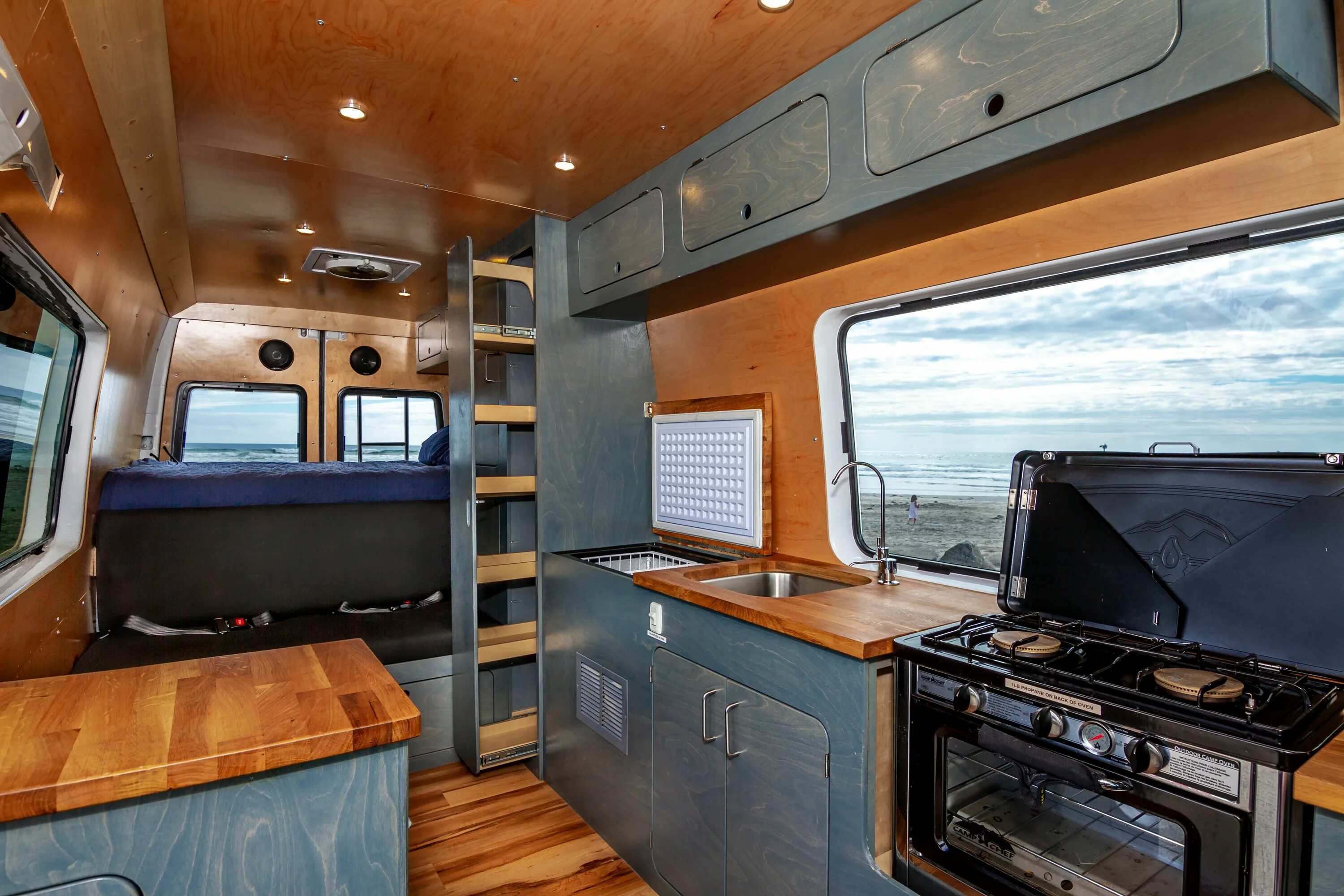 Van build. Long wheelbase camper van. van life builds.