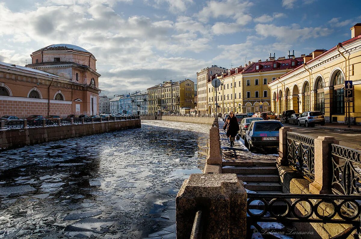 Река мойка Санкт-Петербург. Питер весной.
